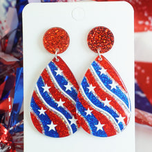 Load image into Gallery viewer, *RTS: Acrylic USA Drop Studs*