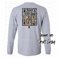 Load image into Gallery viewer, Friday Nights Under Stadium Lights_FAUX Sequins & FAUX Glitter_Long Sleeve