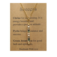 Load image into Gallery viewer, RTS: Natural Stone Healing Pendant Necklace