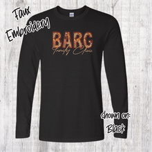 Load image into Gallery viewer, BARG Fall Leaves FAUX Embroidery Short Sleeve TShirt ***SASS Exclusives*** MYSTERY Color