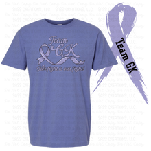 Load image into Gallery viewer, Team GK her fight is our fight T-Shirt