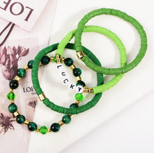 Load image into Gallery viewer, *RTS* LUCKY Heishi Bead Bracelet Stacks
