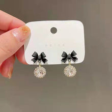Load image into Gallery viewer, Sparkle Bow Drop Studs
