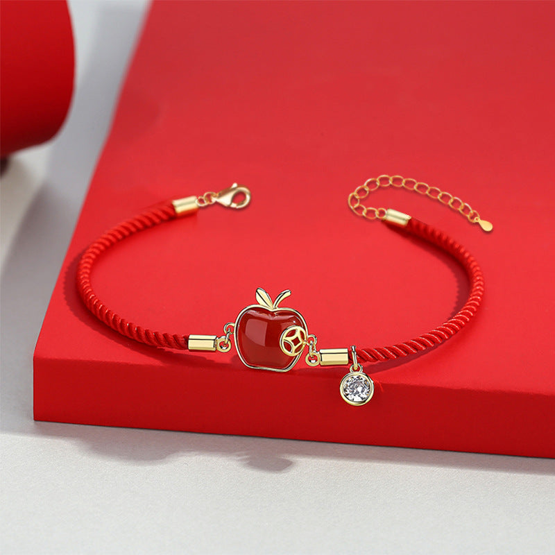 Corded Apple Bracelet