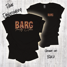 Load image into Gallery viewer, BARG Fall Leaves FAUX Embroidery Short Sleeve TShirt ***SASS Exclusives*** MYSTERY Color
