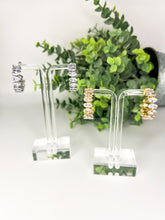 Load image into Gallery viewer, Marquis CZ Stone Hoop Earrings
