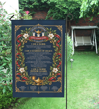 Load image into Gallery viewer, Nurse Honor Guard 12x18 Garden Flag (Stake NOT included)
