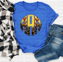 Load image into Gallery viewer, SPORTS - Ball &amp; Leopard Monogram Tee
