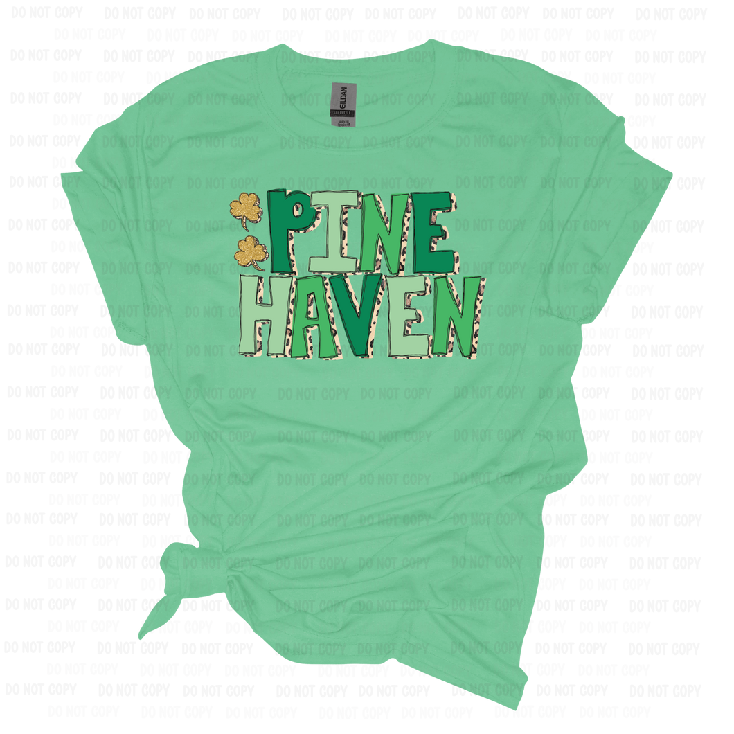 Pine Have St Patricks_Green & Leopard